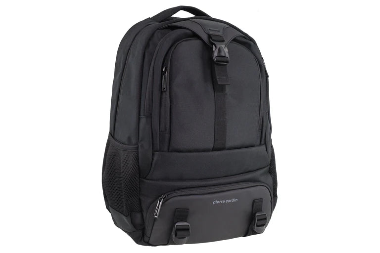 Pierre Cardin Nylon Computer Business Backpack 32L 38x25x27cm - Black