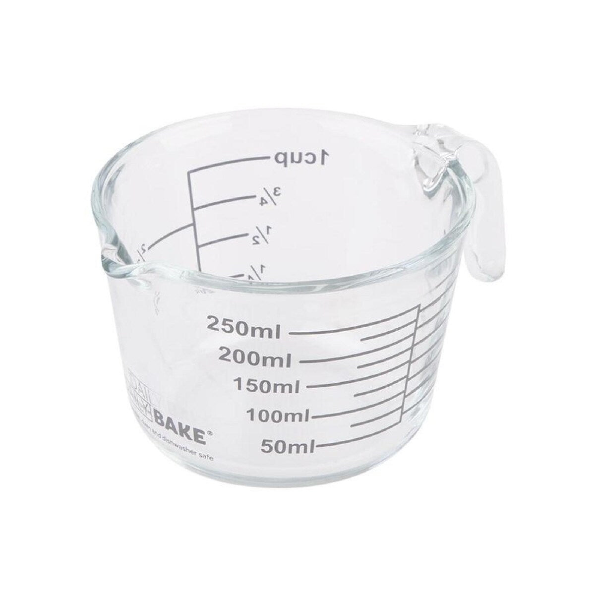 Daily Bake Borosilicate Glass Measure Jug 1 Cup/250ml