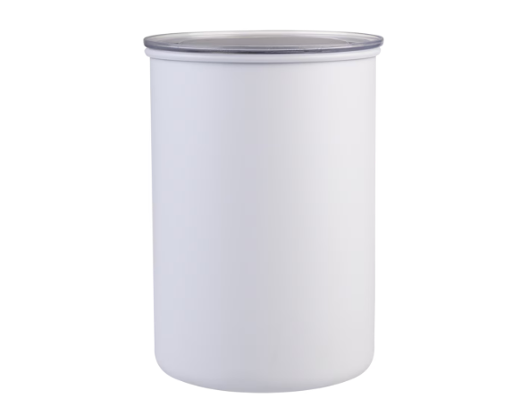 Casabarista Stainless Steel Vacuum Coffee Canister 1.3L - White