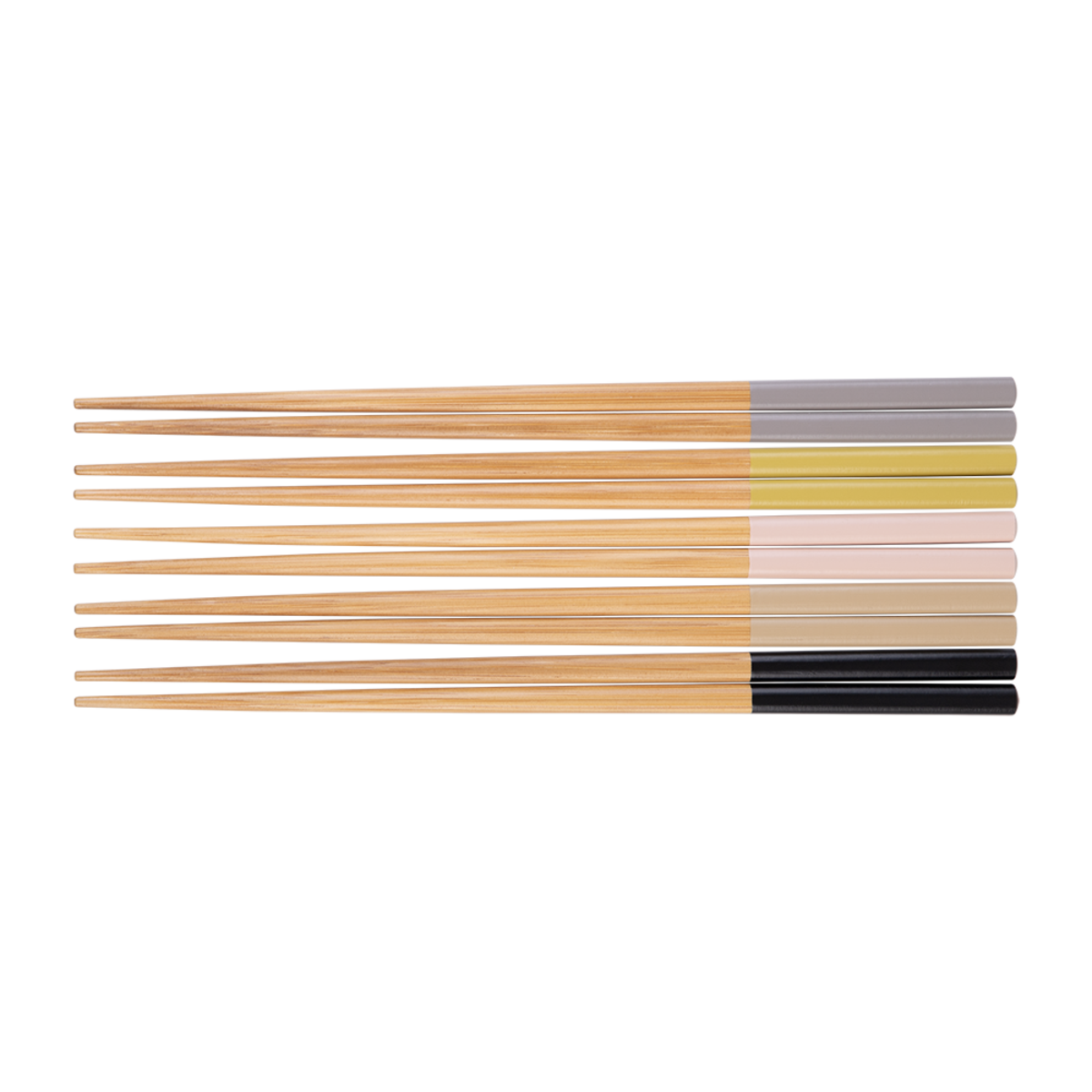 D.Line Bamboo Chopsticks - Set of 5 - Assorted Colours pack