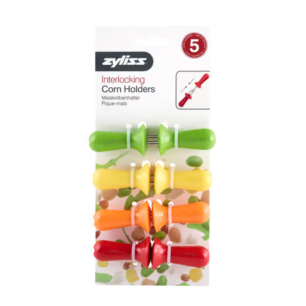 Zyliss Interlocking Corn Holders "Bold" 4 pairs - 3x3cm