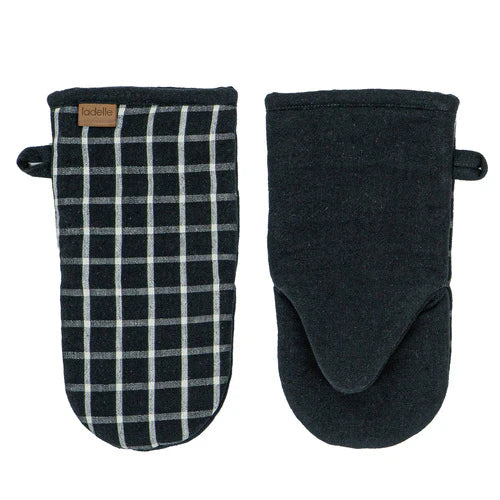 Ladelle Hemingway Black 2pk Baker's Oven Mitt - 14x29cm