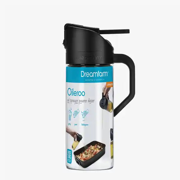 Dreamfarm Oileroo - Black + Glass Bottle