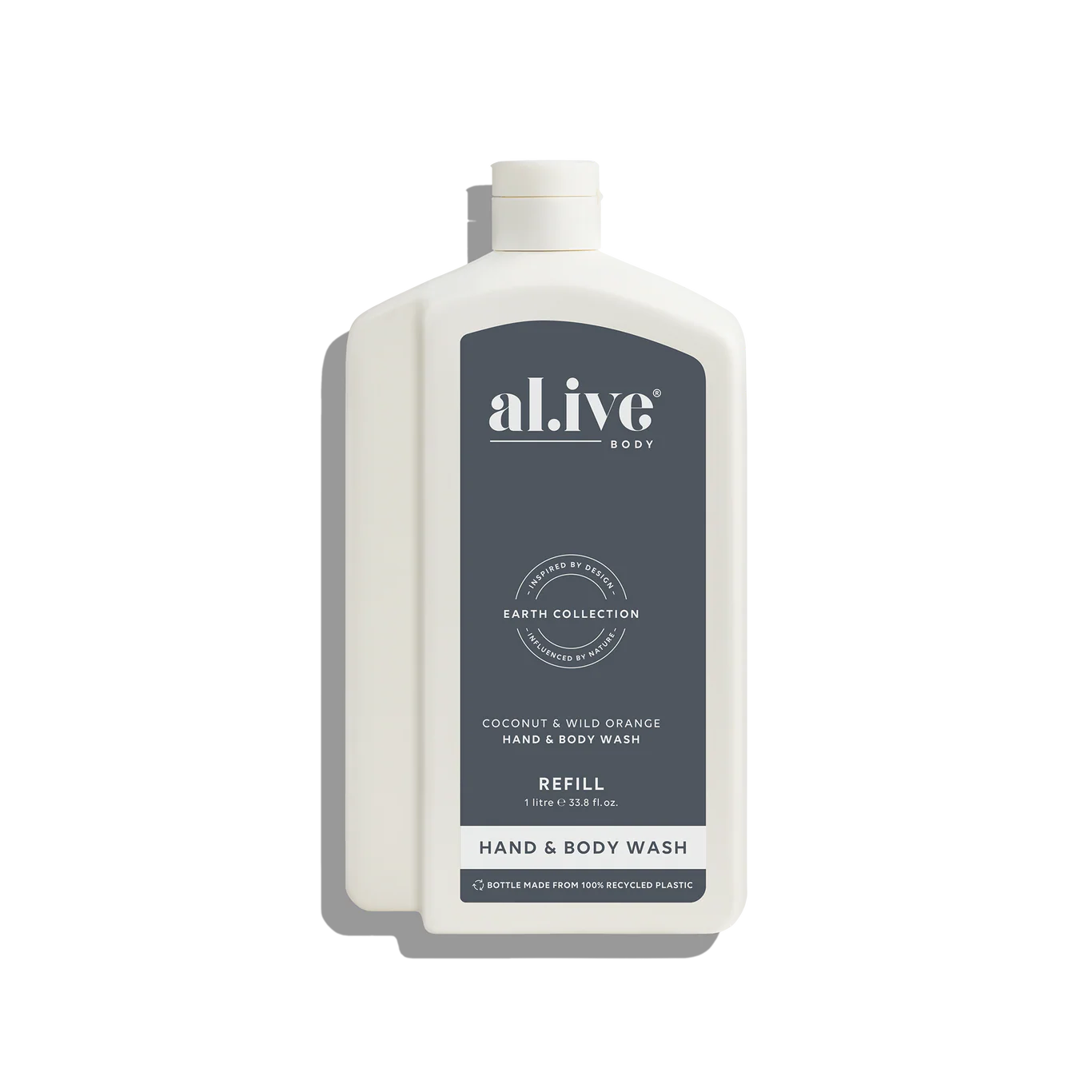al.ive Hand & Body Wash Refill 1L - Coconut & Wild Orange (Made in Australia)
