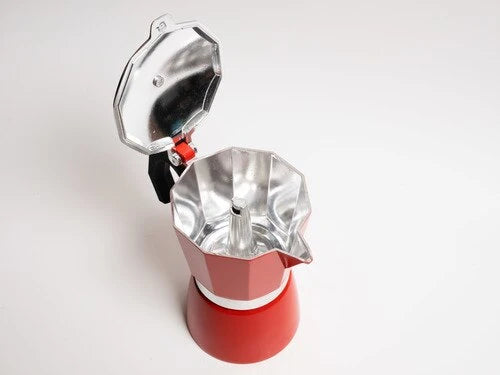 Coffee Culture Stove Top Coffee Maker 6 Cup - Red