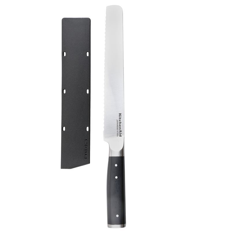 KitchenAid Gourmet Bread Knife With Sheath Japanese Steel - 20cm