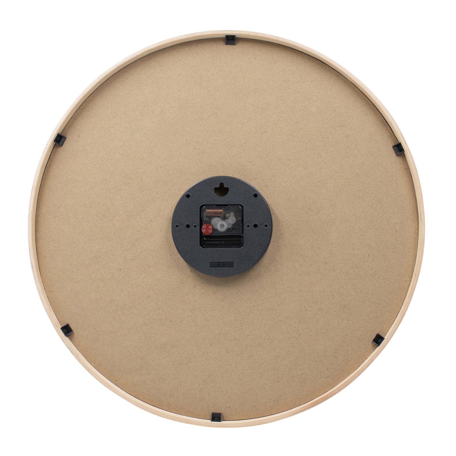 WALLACE White Metal Wall Clock White - 53cm