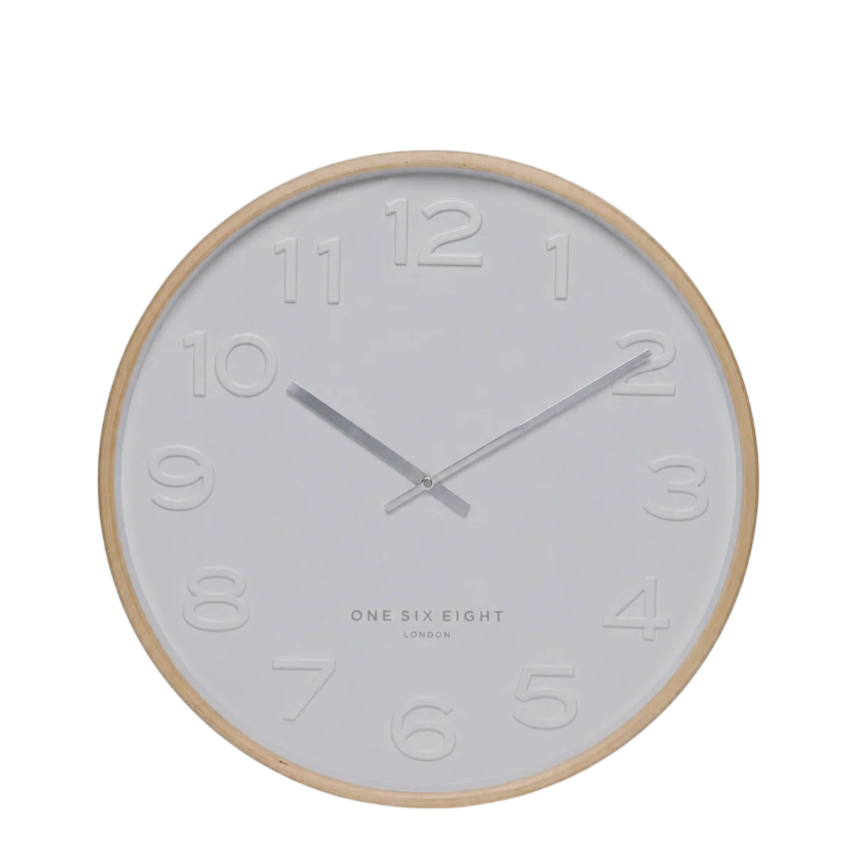 Bella White Silent Wall Clock - 41cm