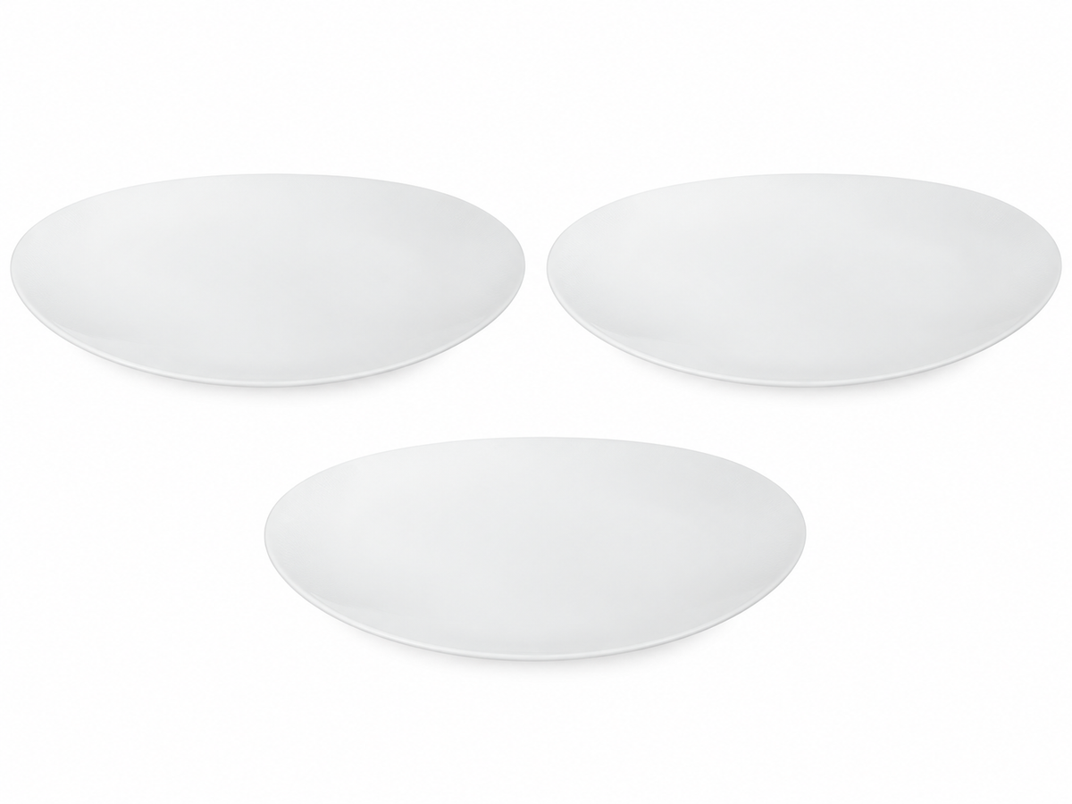 3x Maxwell & Williams Cashmere Oval Platter - 31x25.5cm