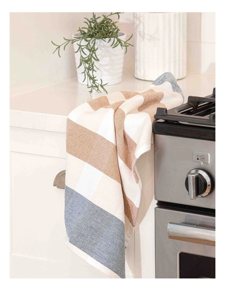 Ladelle Bailie Terry Terracotta 2pk Kitchen Towel Set - 43x65cm