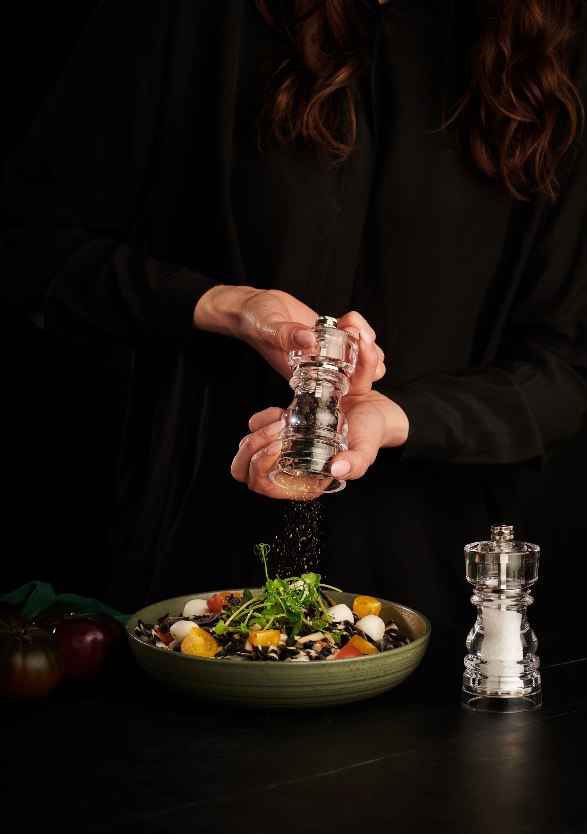 Cole & Mason London Acrylic Salt and Pepper Mill Gift Set - 13cm