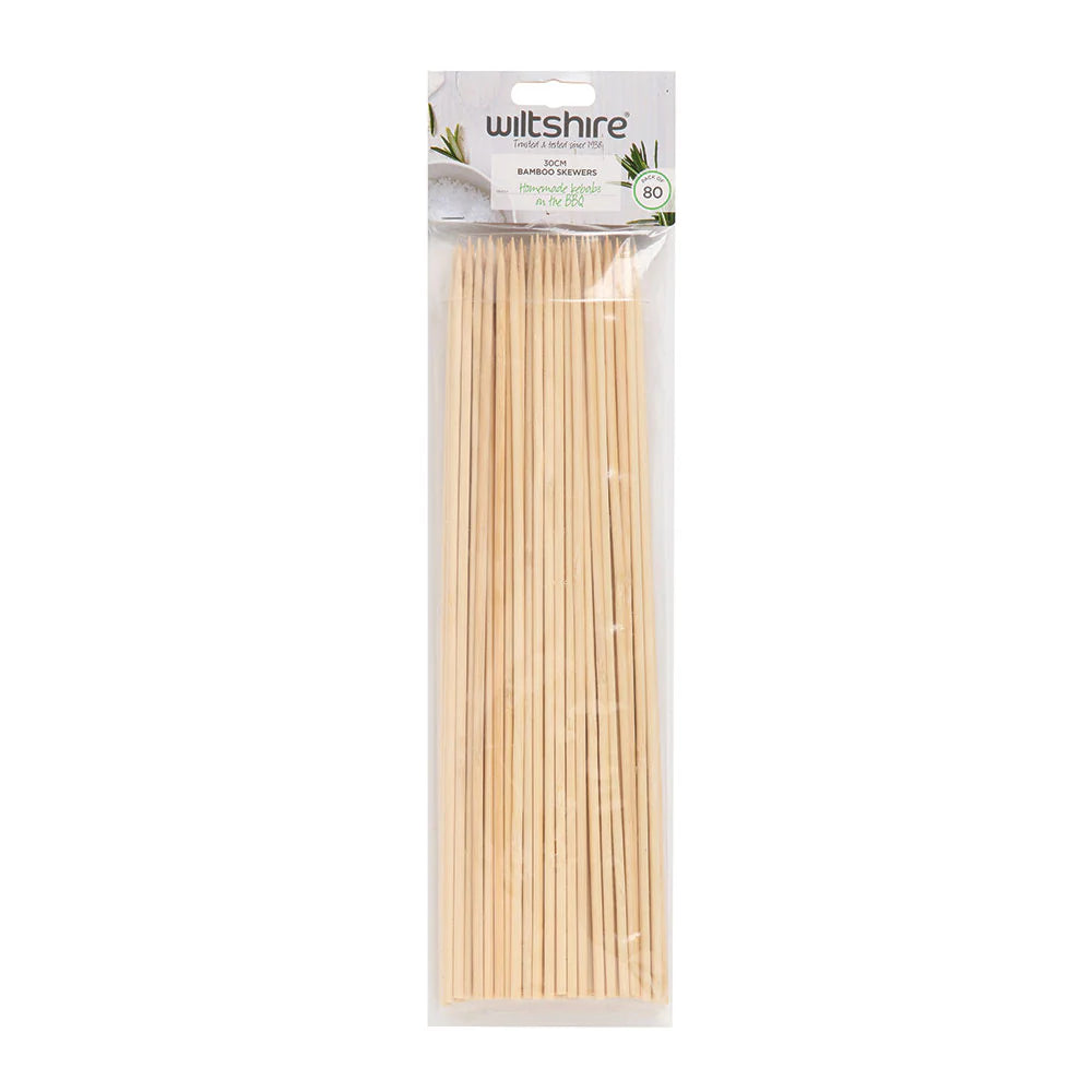 Wiltshire Bamboo Skewers Pack of 80 - 30cm