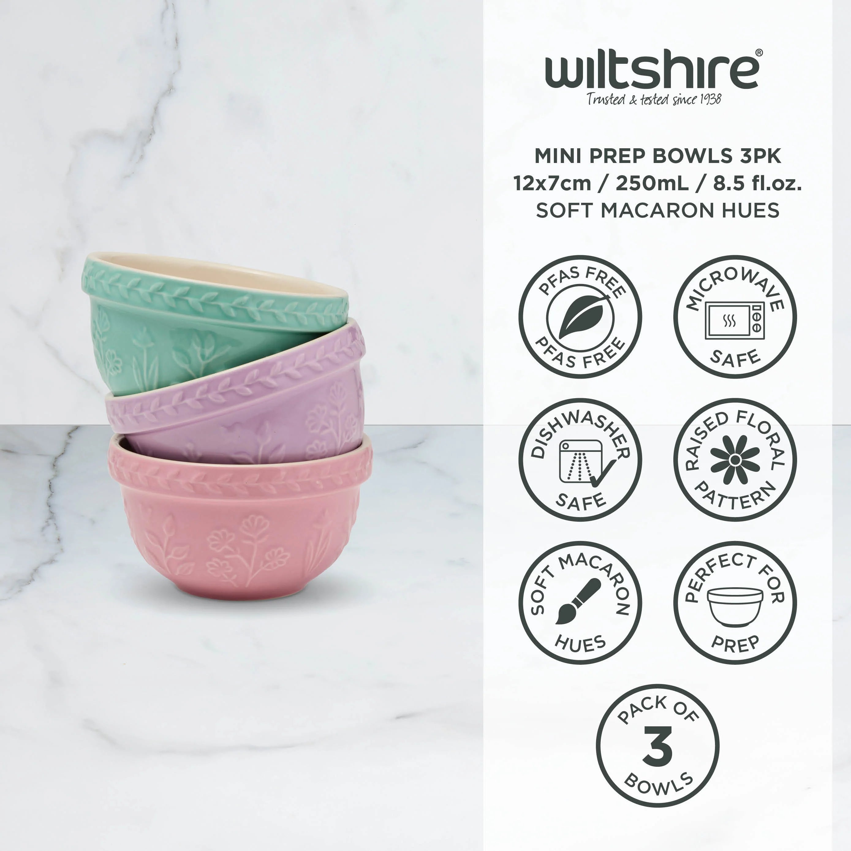 Wiltshire Baking Traditions Mini Prep Bowls 3pk