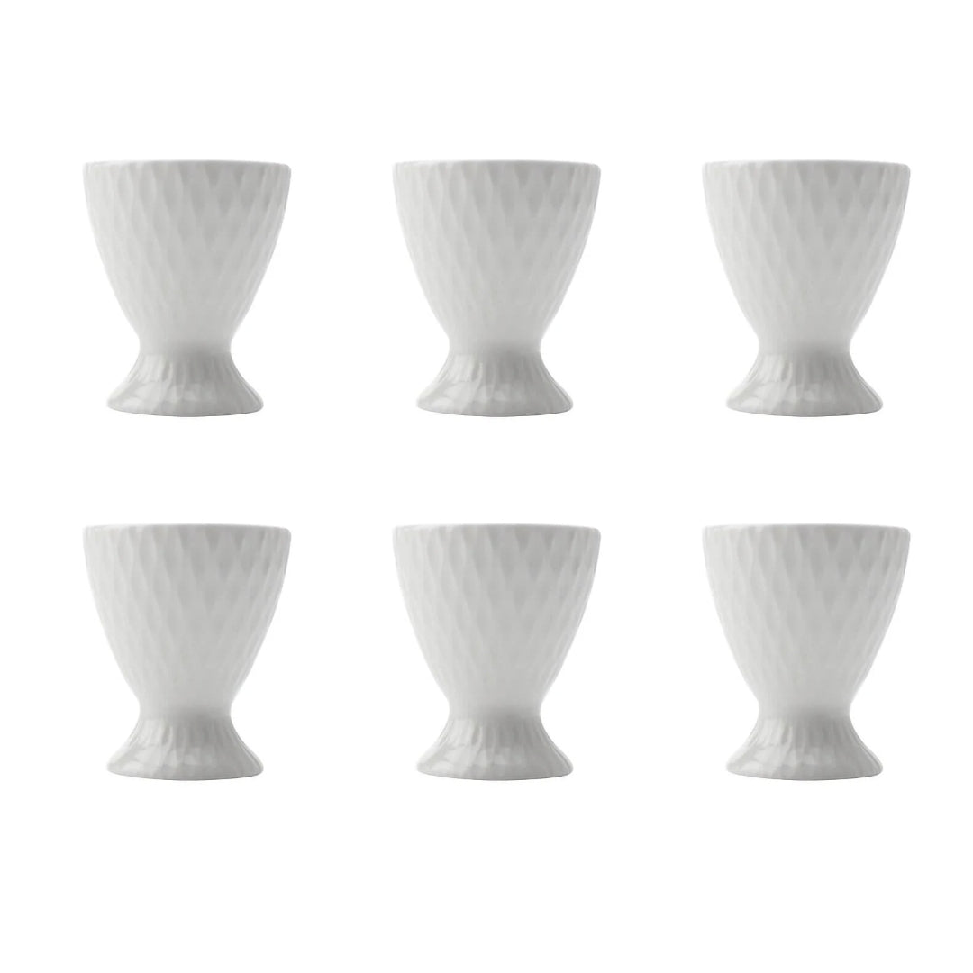 6x Maxwell & Williams White Basics Diamonds Egg Cup