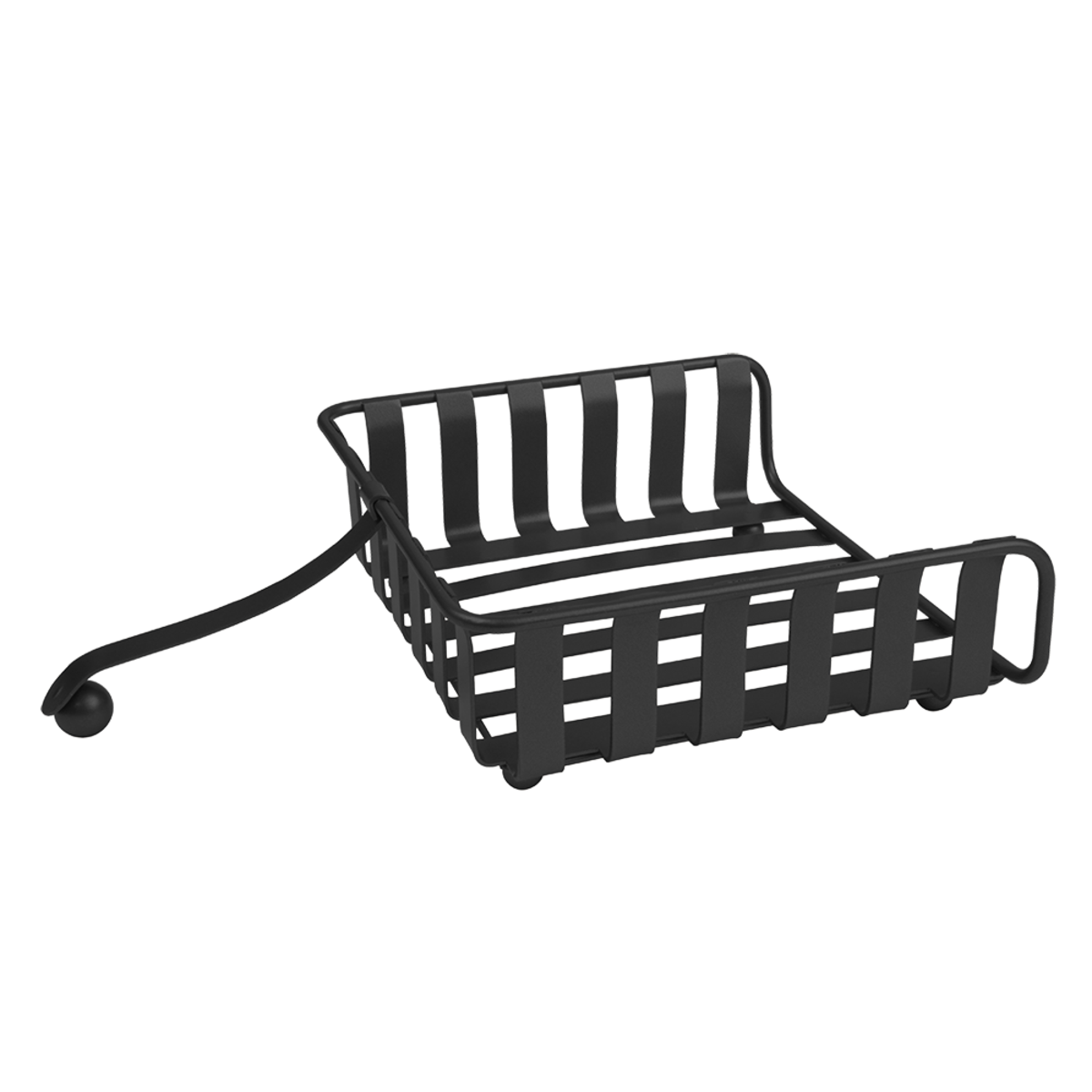 Spectrum Striped Weighted Napkin Holder - Black