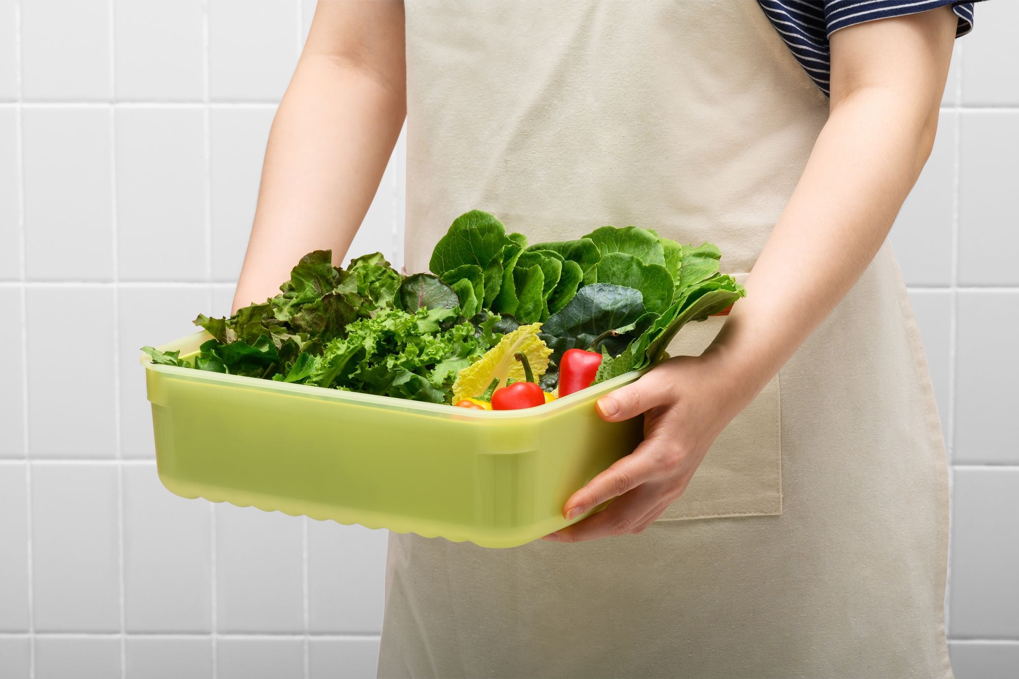 Lock & Lock Fresh Block 2pc Set - 3.2L Container With Tray
