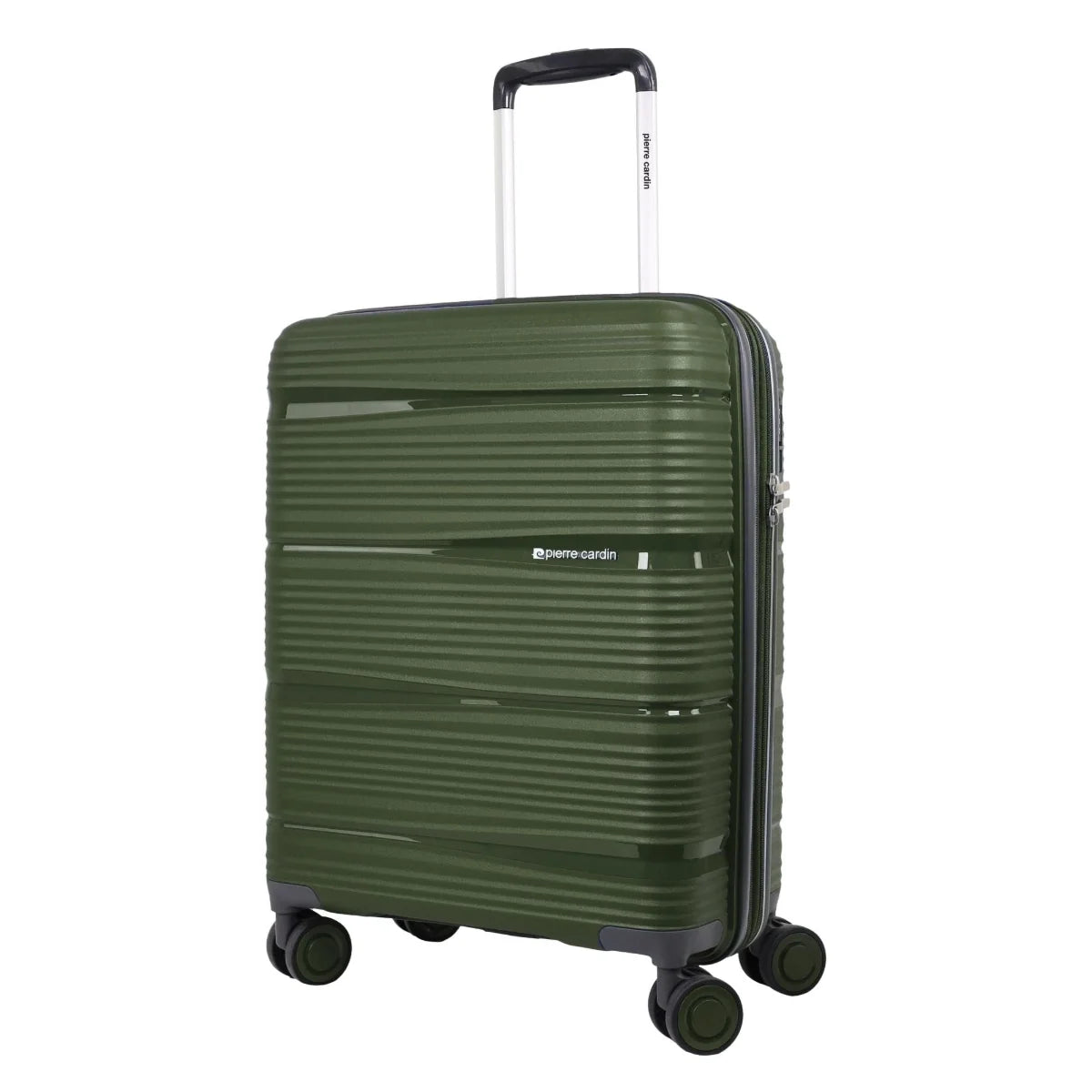 Pierre Cardin Normandy Hard Shell Suitcase 54cm Cabin - Green