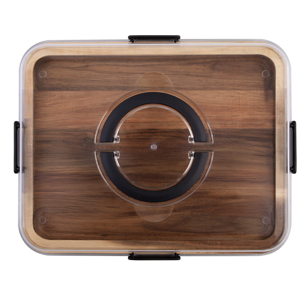Alfresco Lane Acacia Wood Rectangular Grazing Platter with Lid