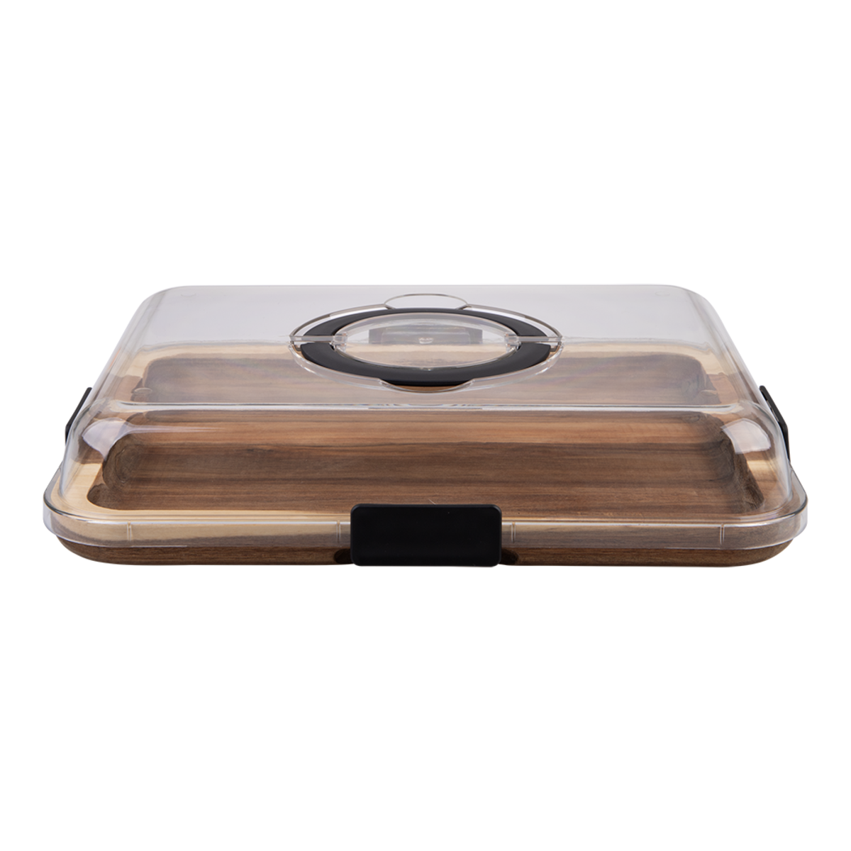 Alfresco Lane Acacia Wood Rectangular Grazing Platter with Lid