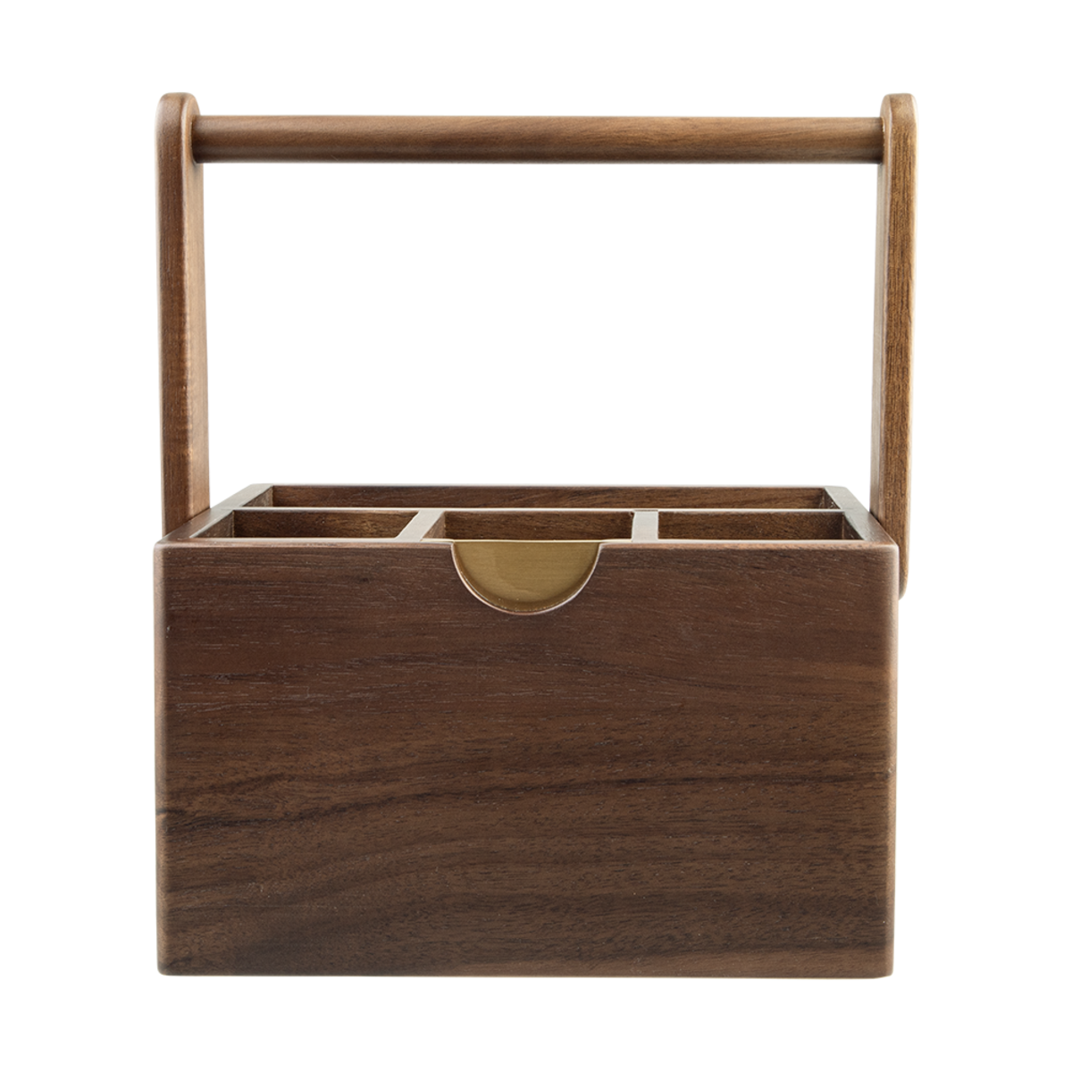 Alfresco Lane Acacia Wood Cutlery Caddy