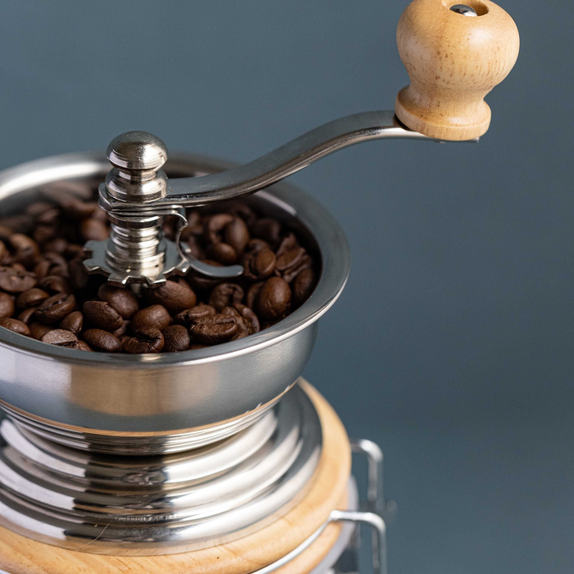 La Cafetière Hand Coffee Grinder With Storage - Large - Stainless Steel