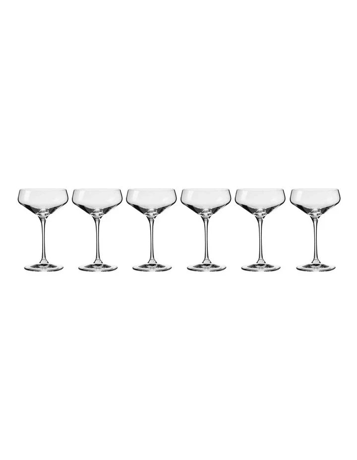 Krosno Avant-Garde Cocktail Glasses 290ml Set of 6 (Made in Poland)