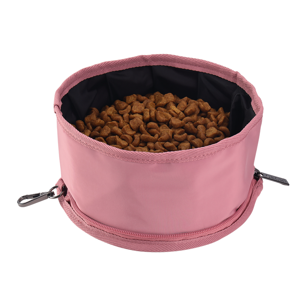 Sachi Pupbowl Portable Folding Dog Bowl - Blush
