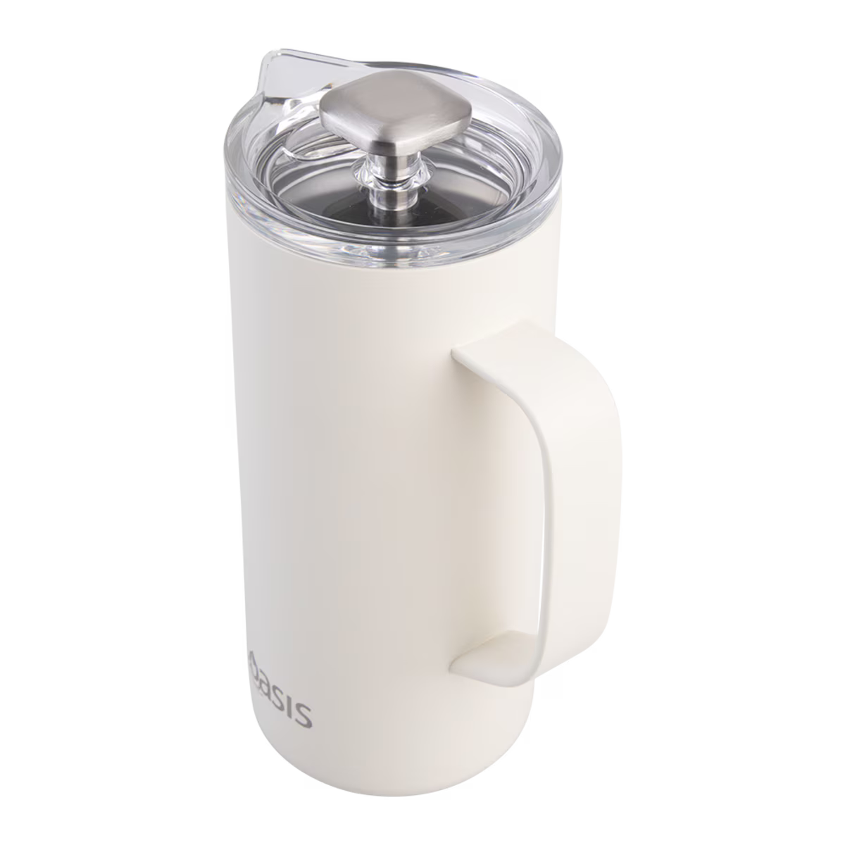 Oasis Stainless Steel Double Wall Insulated Coffee Press 4 Cup 600ml - Alabaster