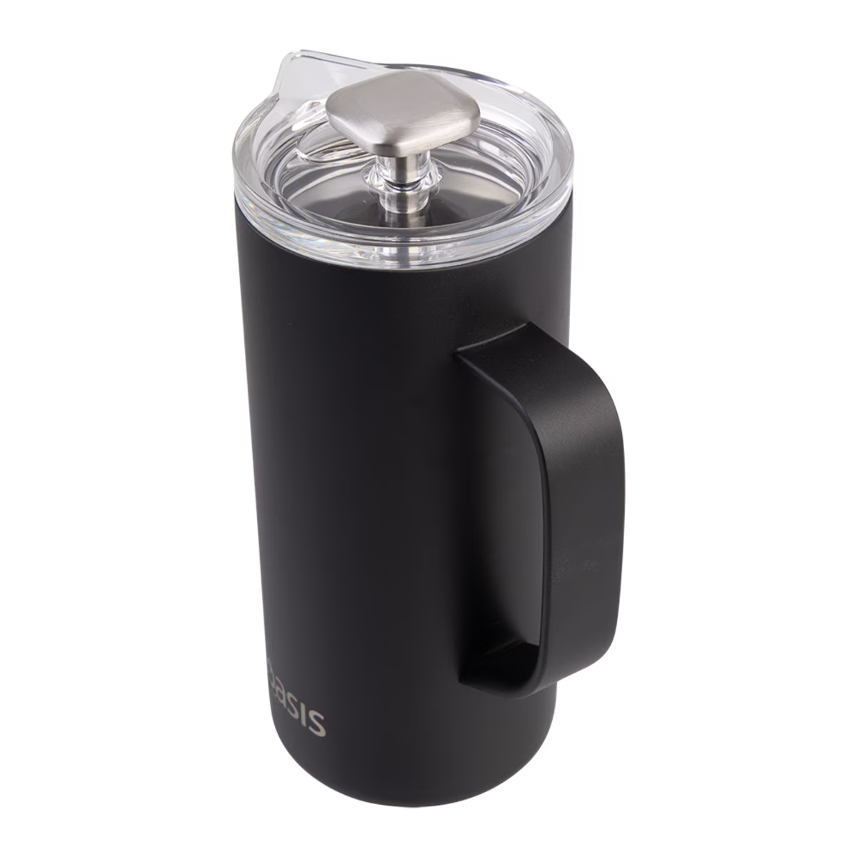Oasis Stainless Steel Double Wall Insulated Coffee Press 4 Cup 600ml - Black