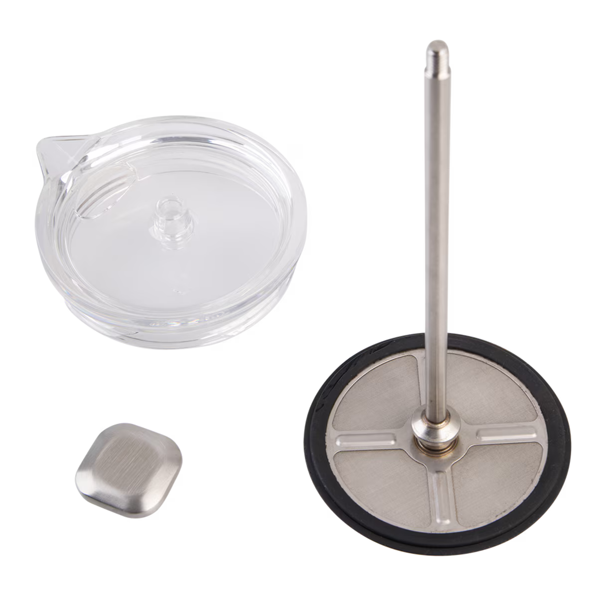 Oasis Stainless Steel Double Wall Insulated Coffee Press 8 Cup 1L - Alabaster