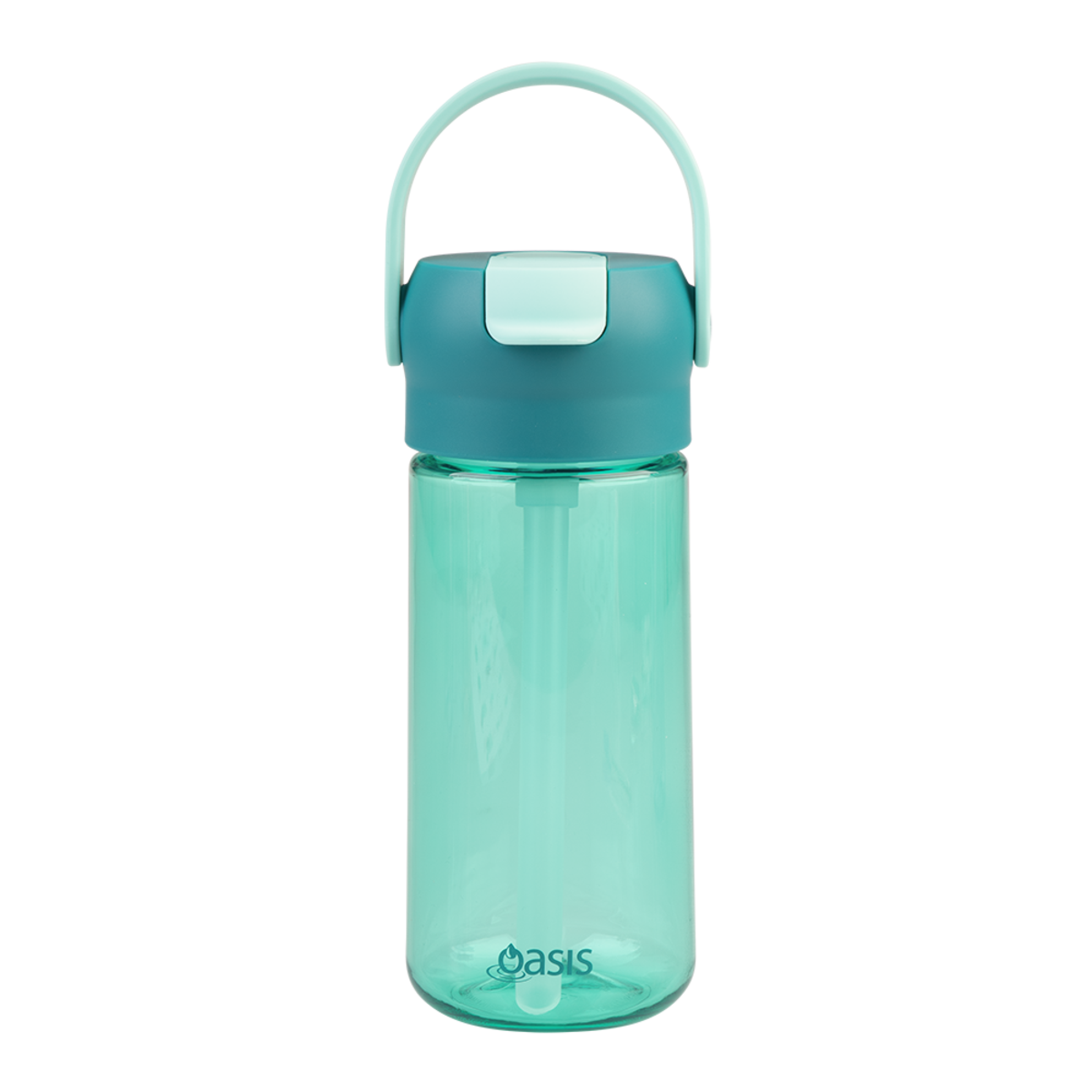 Oasis 'Flip'n'Sip' Tritan Kid's Drink Bottle 460ml - Green