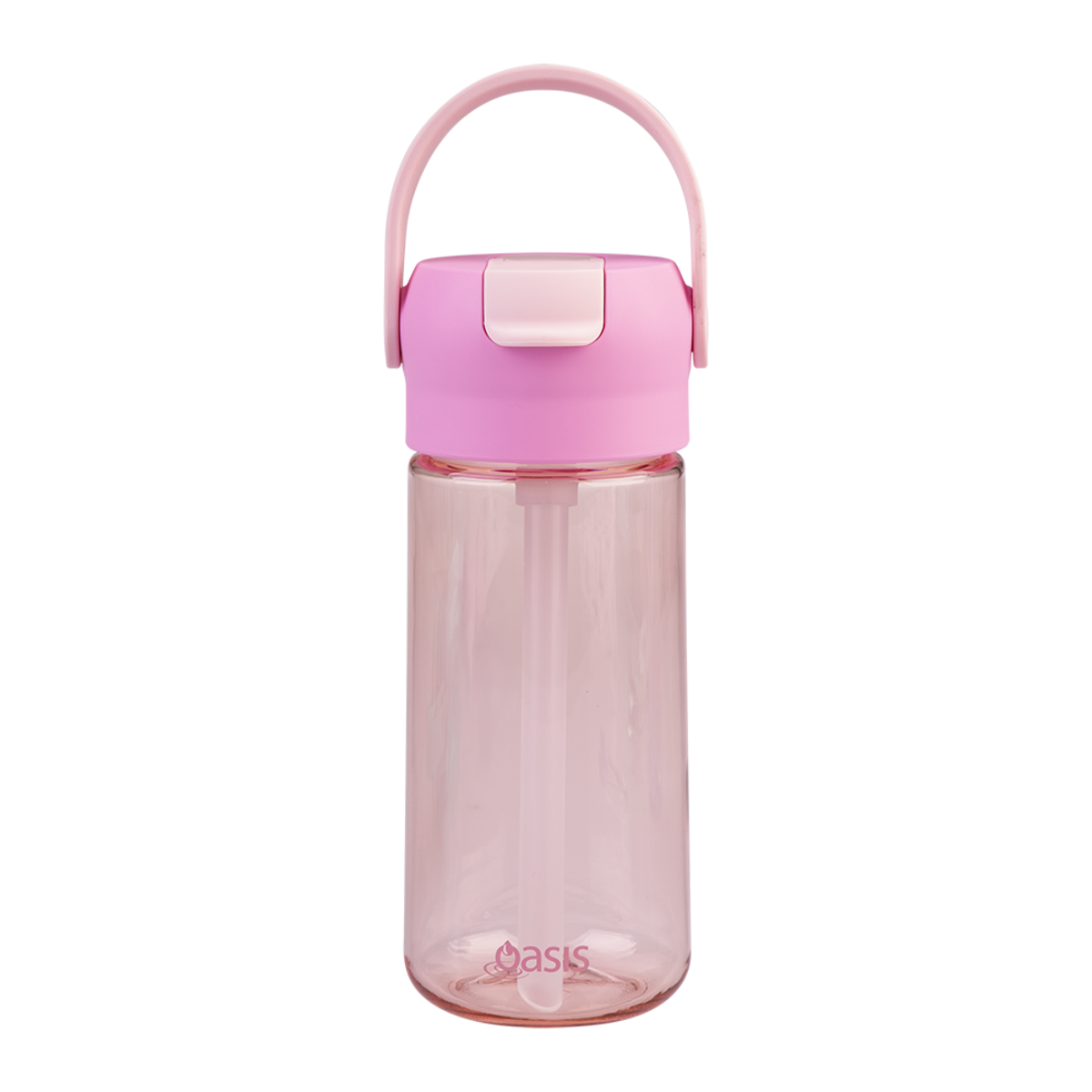 Oasis 'Flip'n'Sip' Tritan Kid's Drink Bottle 460ml - Pink