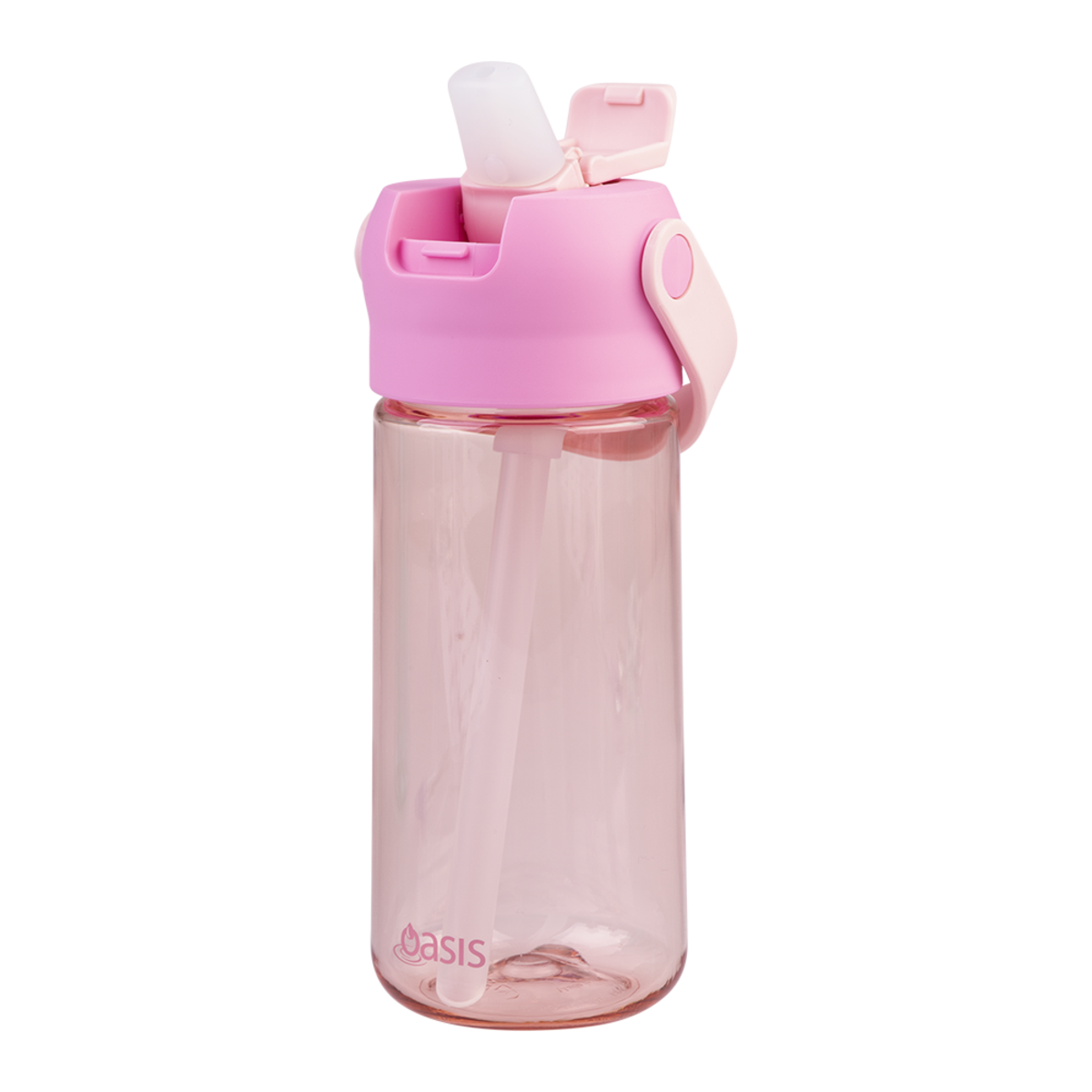 Oasis 'Flip'n'Sip' Tritan Kid's Drink Bottle 460ml - Pink