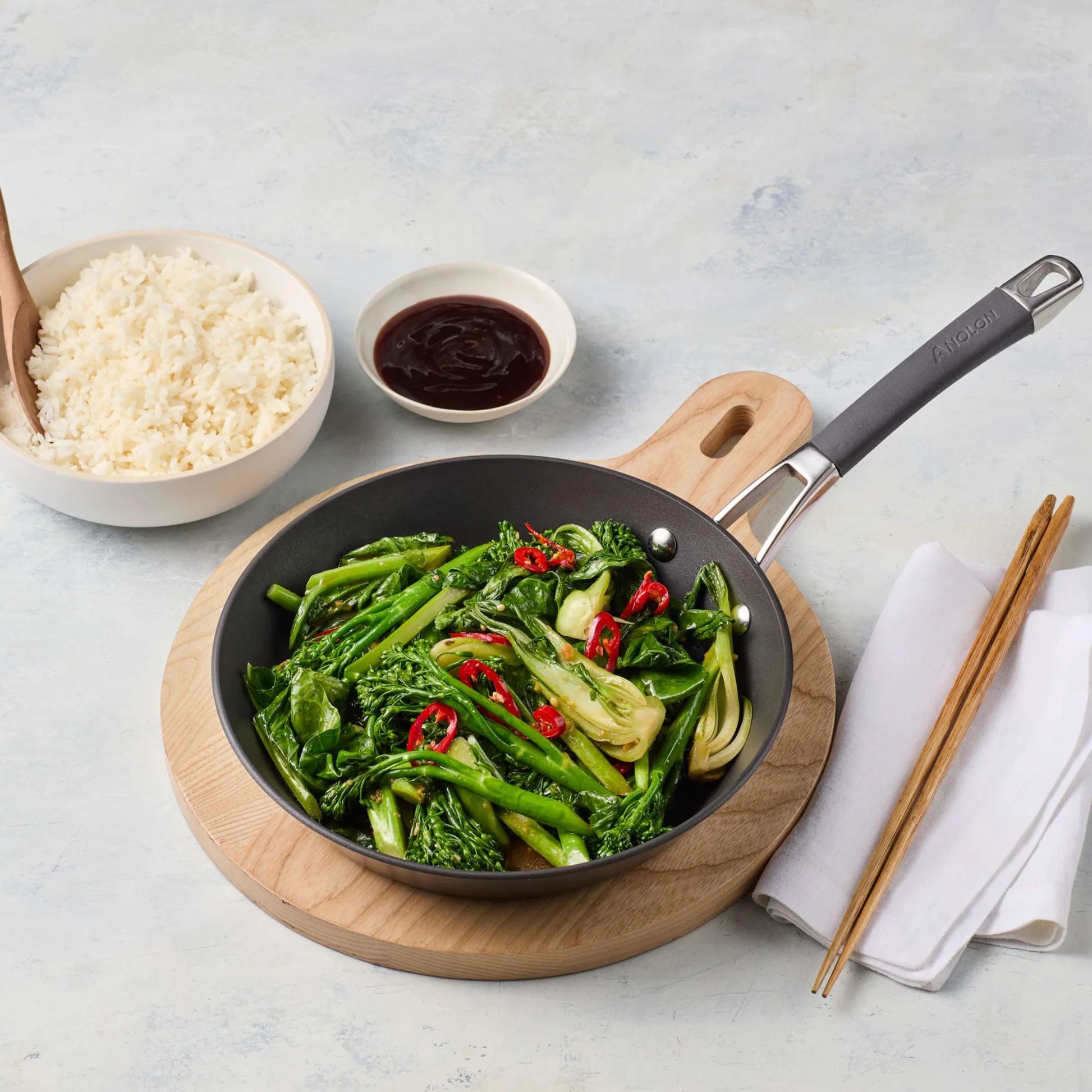 Anolon Endurance+ Nonstick Induction 20cm Open French Skillet