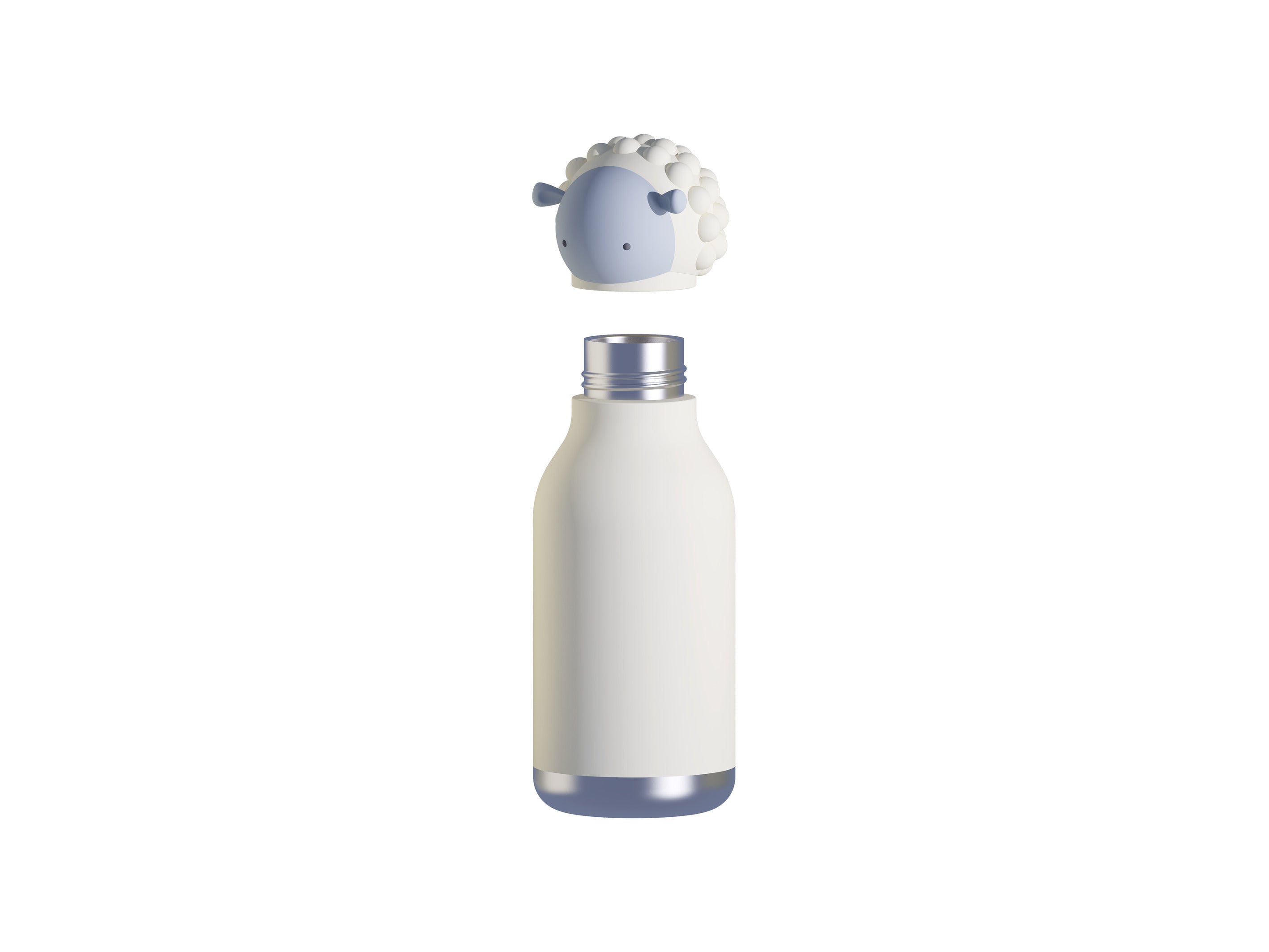 Asobu Bestie Bottle Sheep Double Wall Insulated Bottle 460ml - White