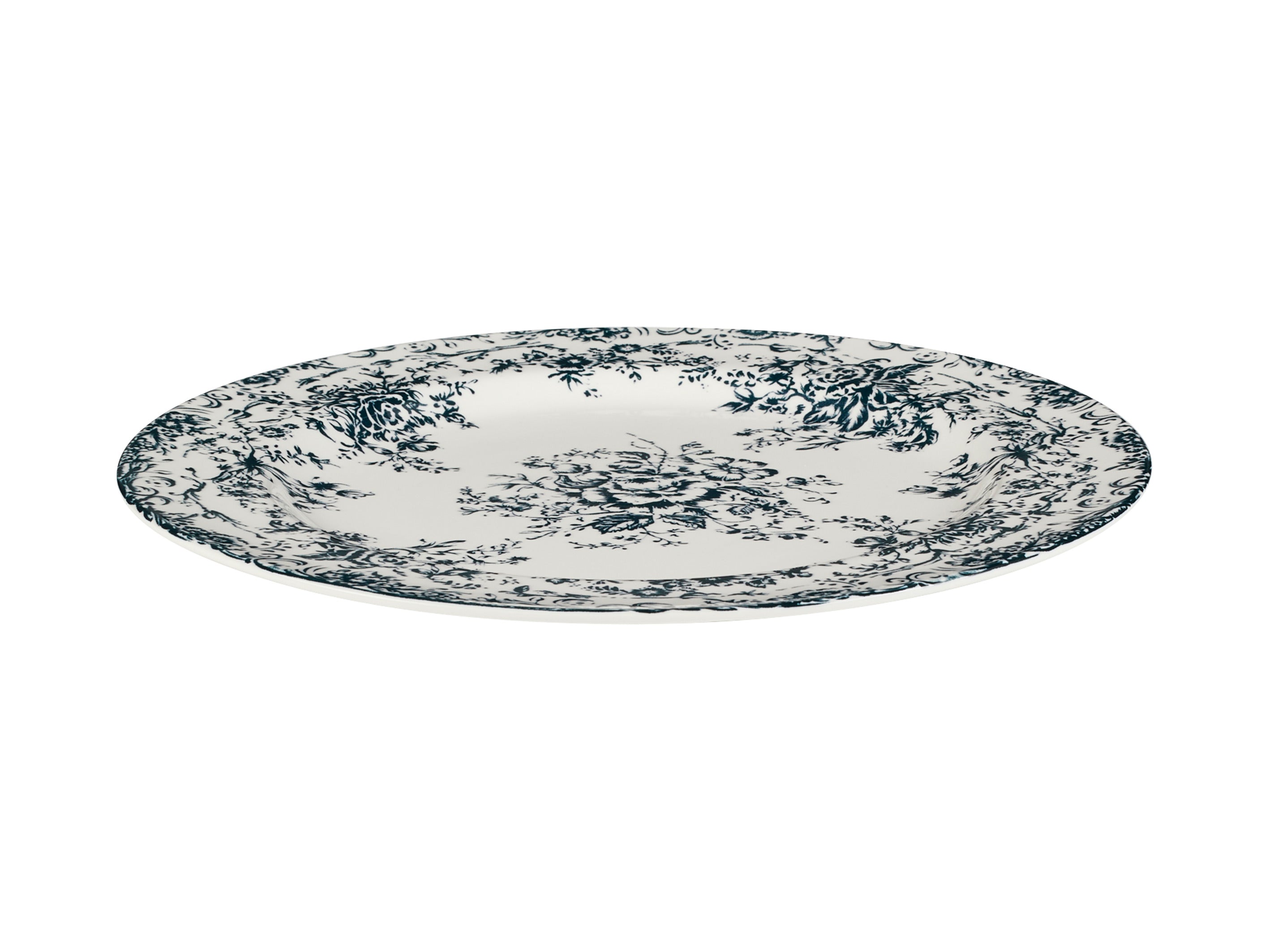 Casa Domani Rosetta Round Platter Antique Blue Gift Boxed - 33cm