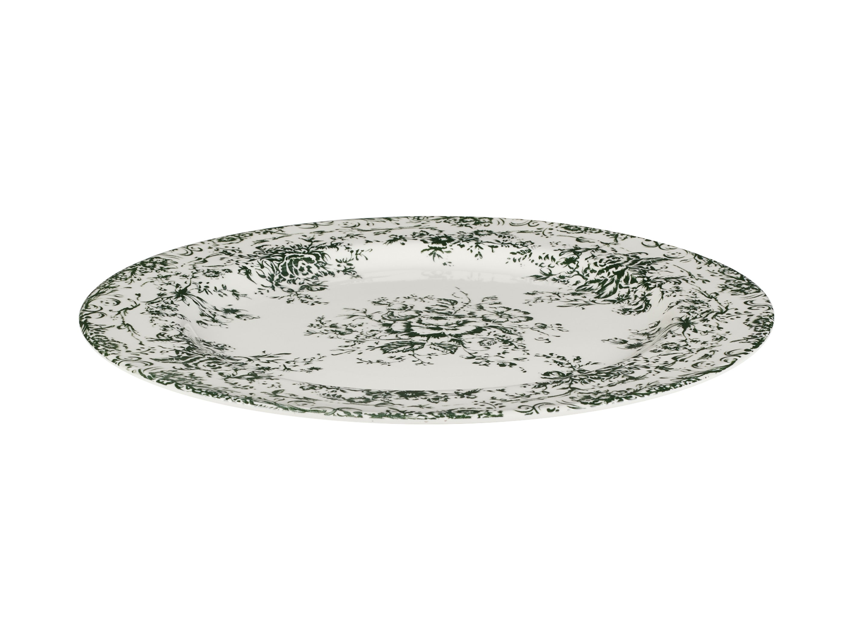 Casa Domani Rosetta Round Platter Antique Green Gift Boxed - 33cm