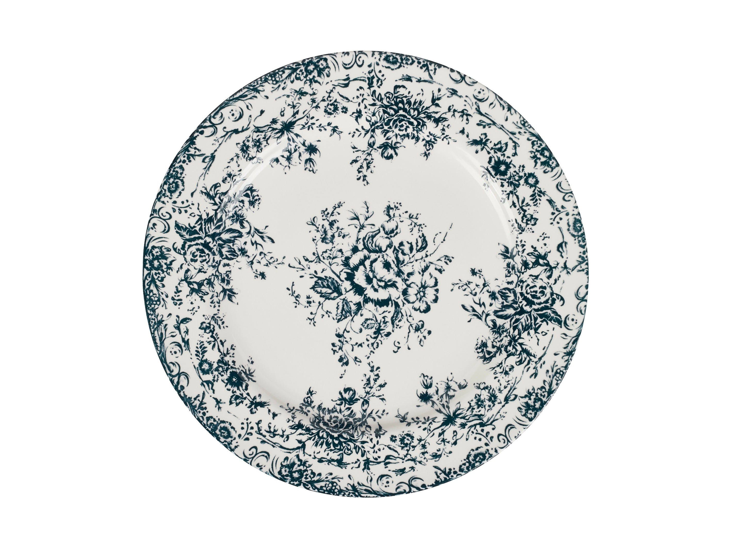 Casa Domani Rosetta Round Platter 36cm Antique Blue Gift Boxed
