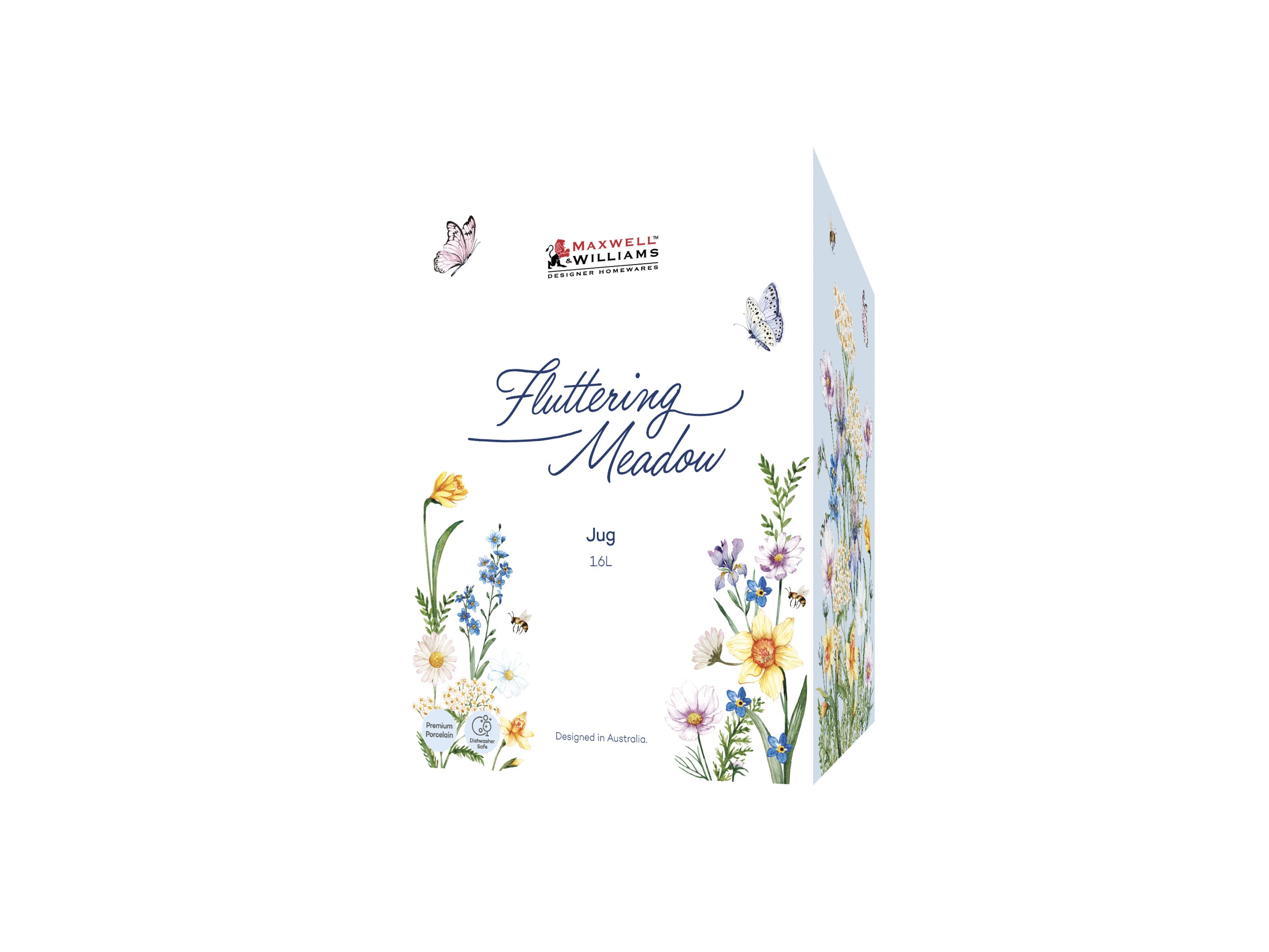 Maxwell & Williams Fluttering Meadow Jug 1.6L - Gift Boxed