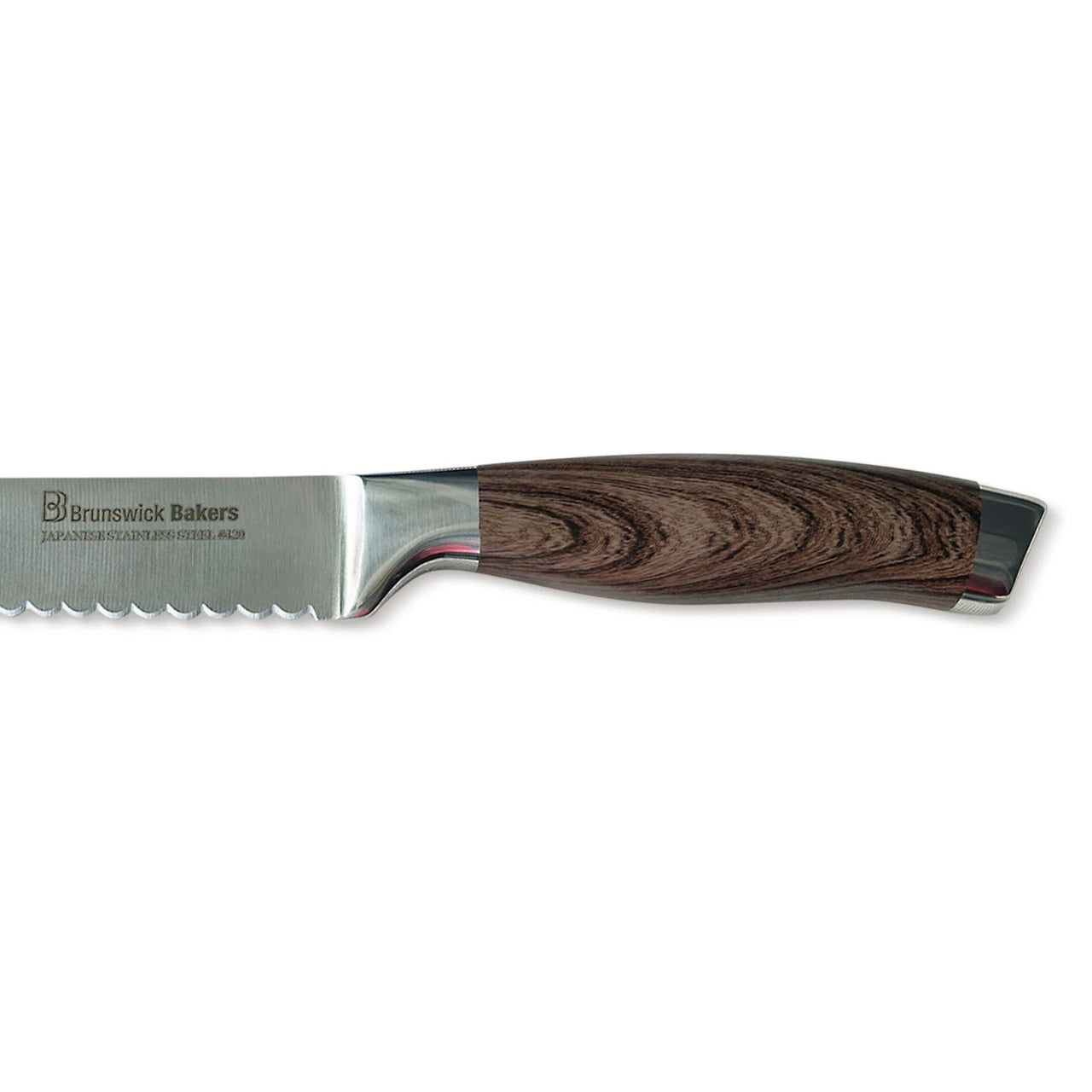 Brunswick Bakers Professional Bread Knife - Wooden Look Handle