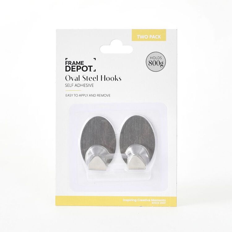 Frame Depot Self-Stick Hooks 2 Pack