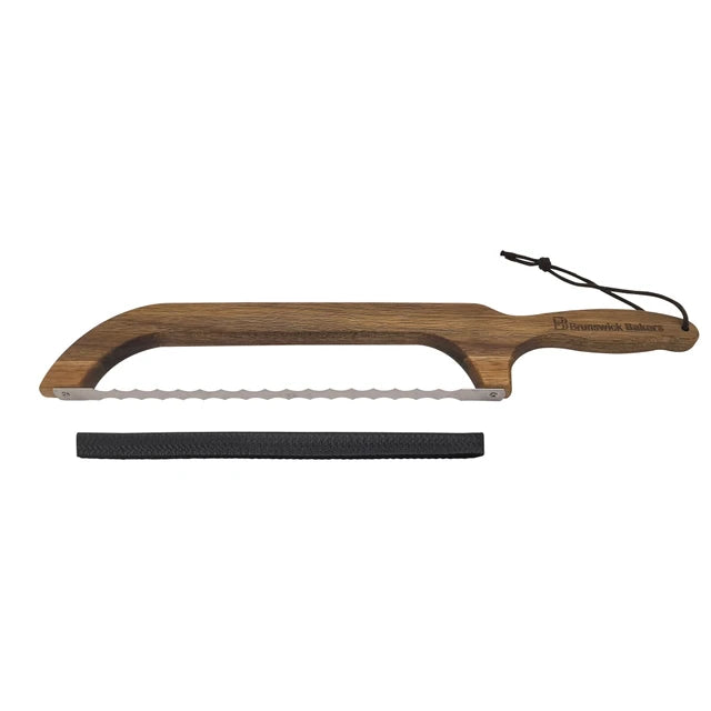 Brunswick Bakers Acacia Wood & Stainless Steel Bread Bow Knife