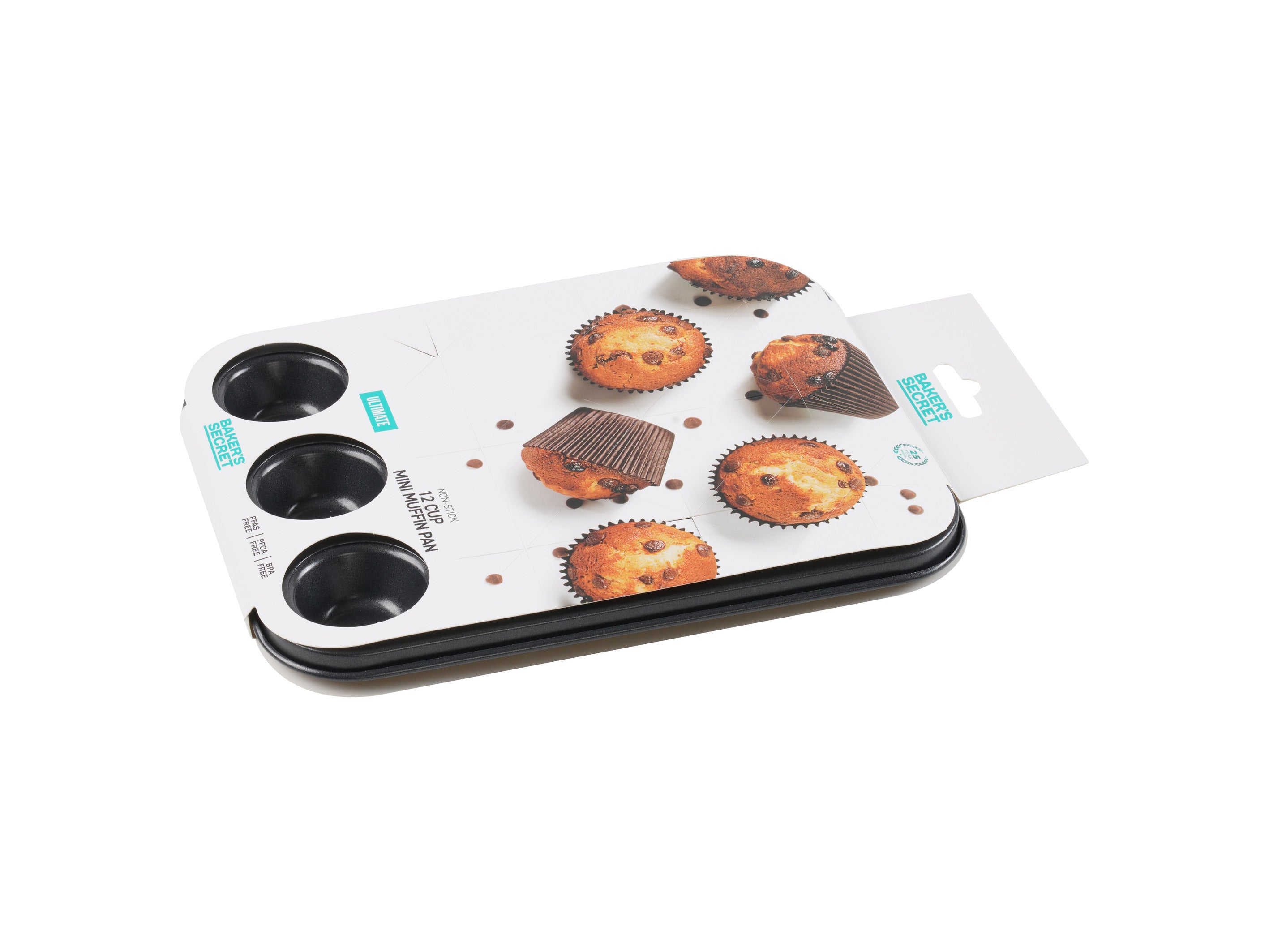 Bakers Secret Ultimate Non-Stick Mini Muffin Pan - 12 Cup