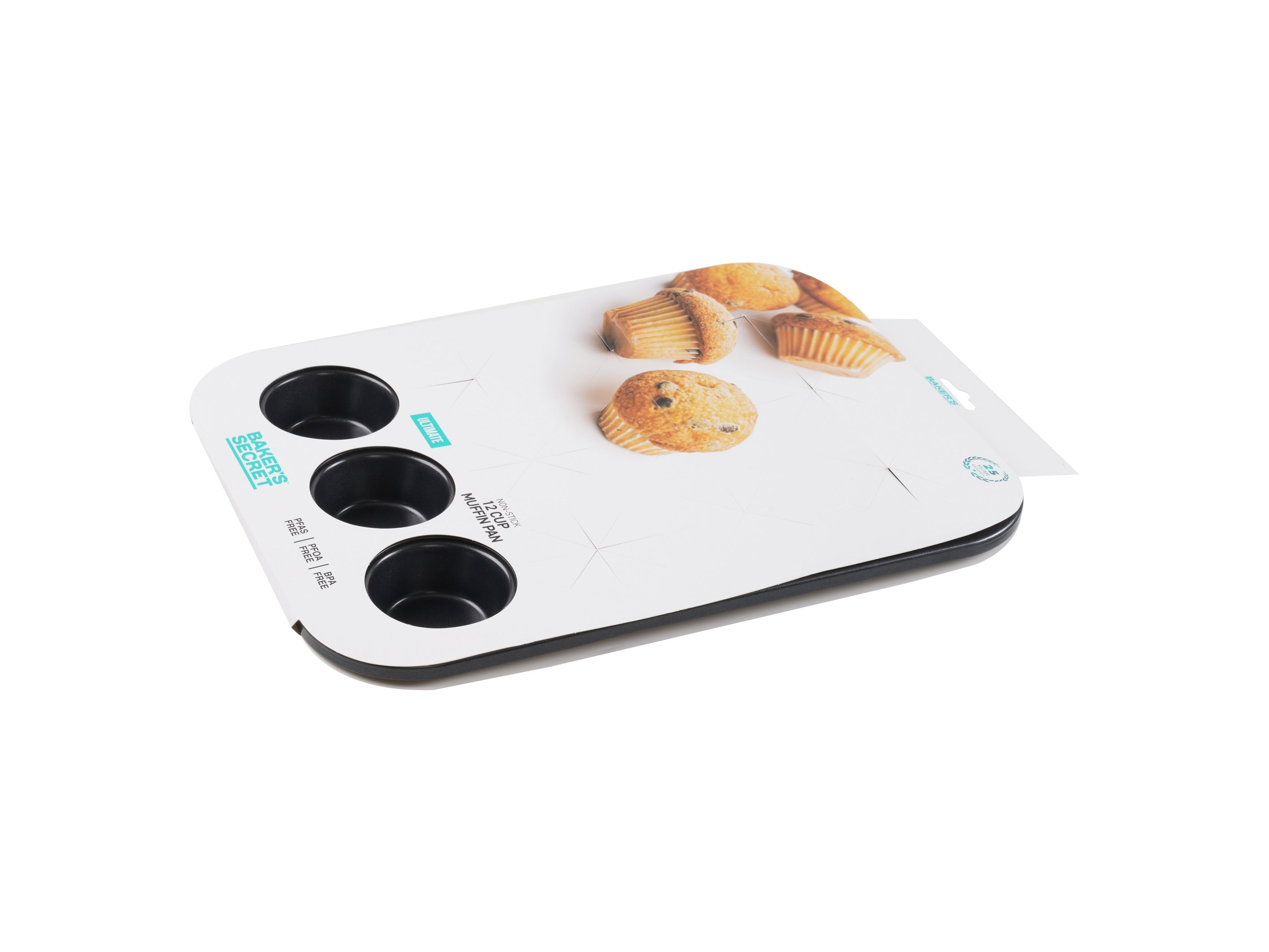 Bakers Secret Ultimate Non-Stick Muffin/Cupcake Pan - 12 Cup