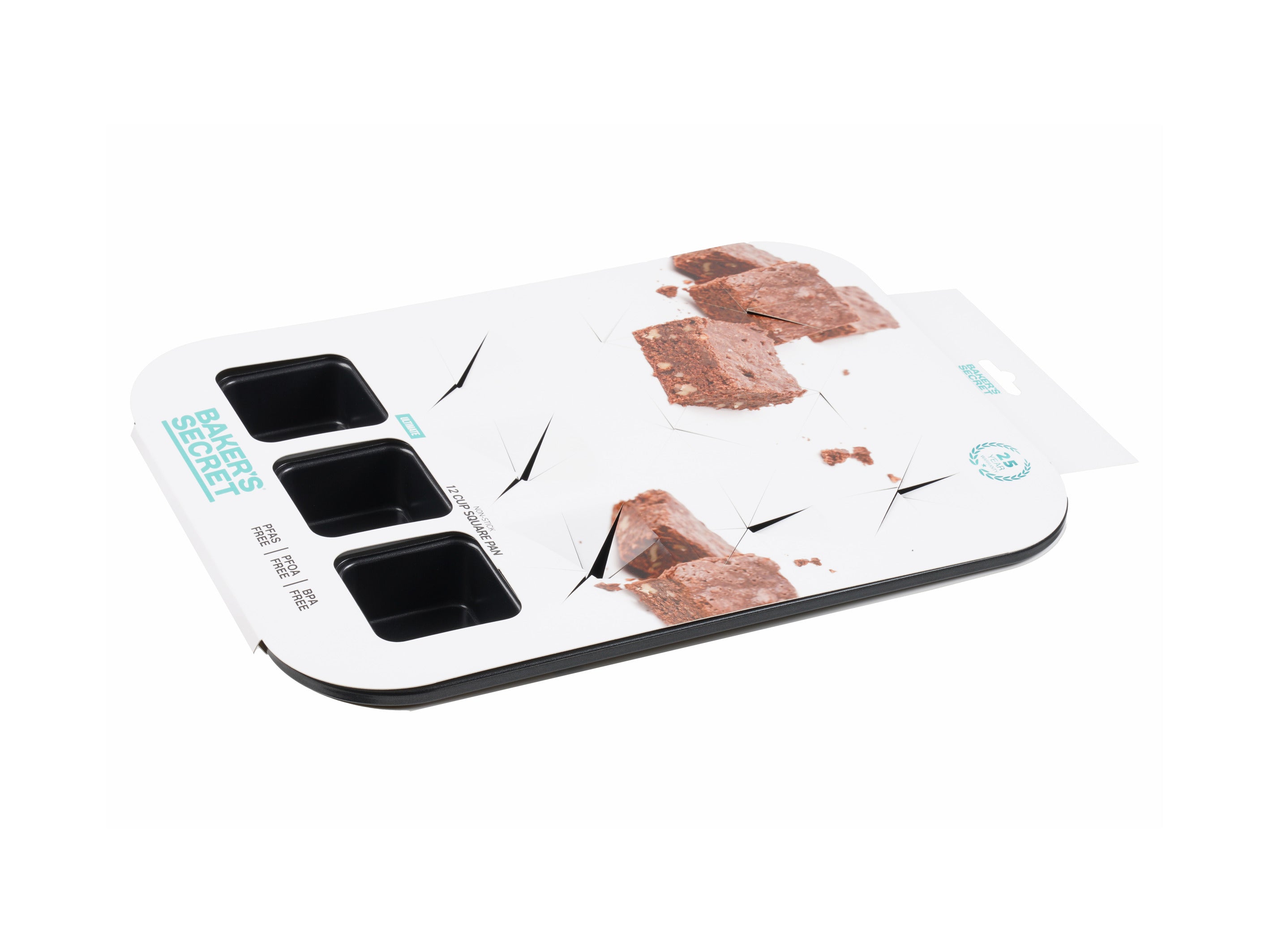 Bakers Secret Ultimate Non-Stick Square Brownie Pan - 12 Cup