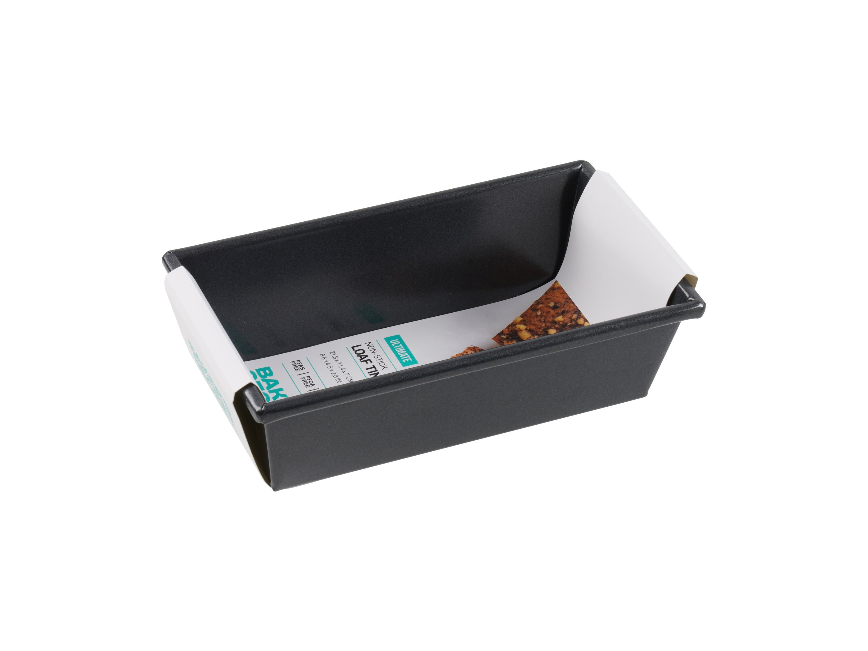 Bakers Secret Ultimate Non-Stick Box Sided Loaf Tin - 21.8x11.4cm