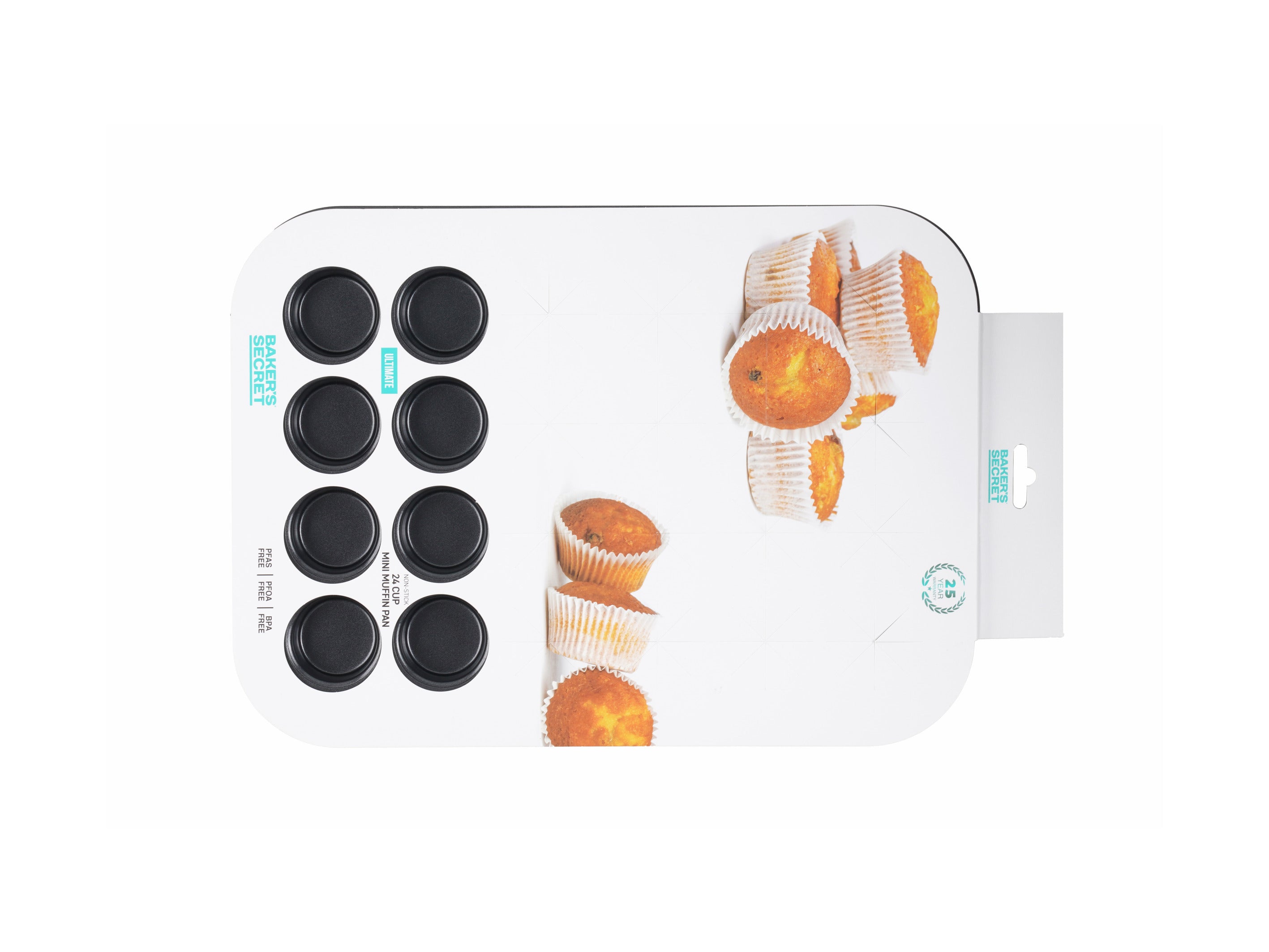 Bakers Secret Ultimate Non-Stick Mini Muffin Pan - 24 Cup