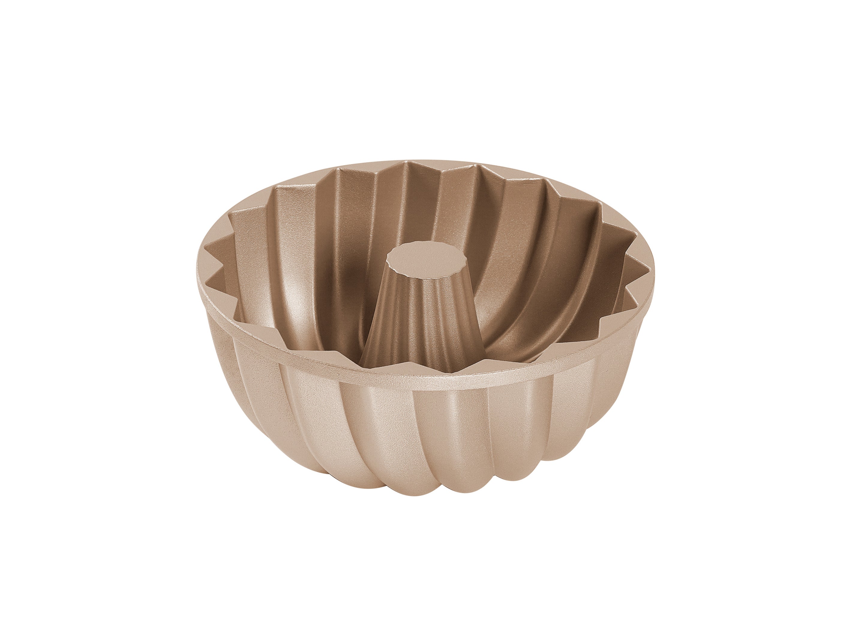 Bakers Secret Fluted Classic Non-Stick Cast Aluminium Fluted Pan - Champagne - Gift Boxed - 23x9.8cm