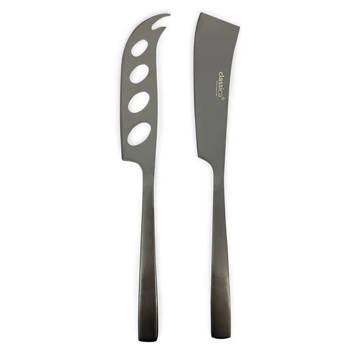 St. Clare Nordic 2pc Cheese Knife Set - Black
