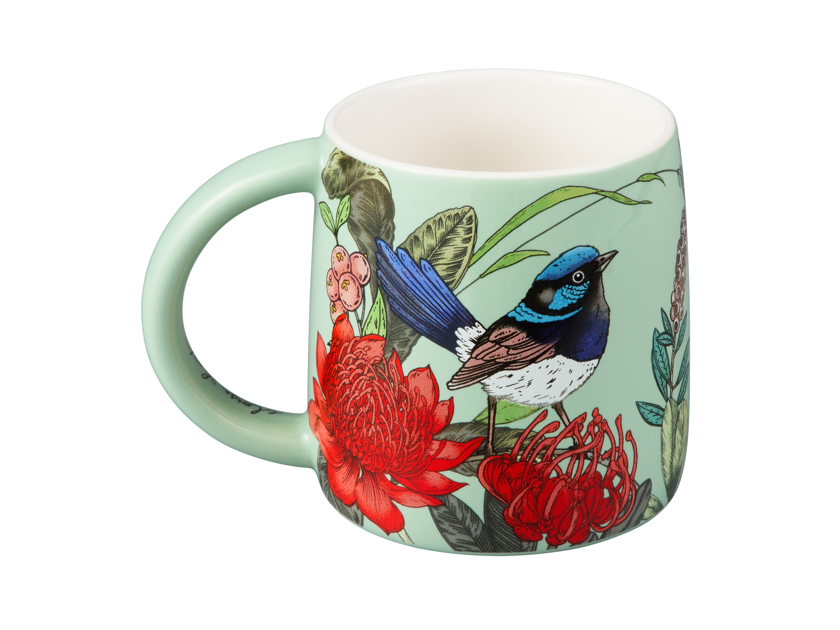 Maxwell & Williams Eloise Short Native Grace Superb Fairy Wren Mug 350ml